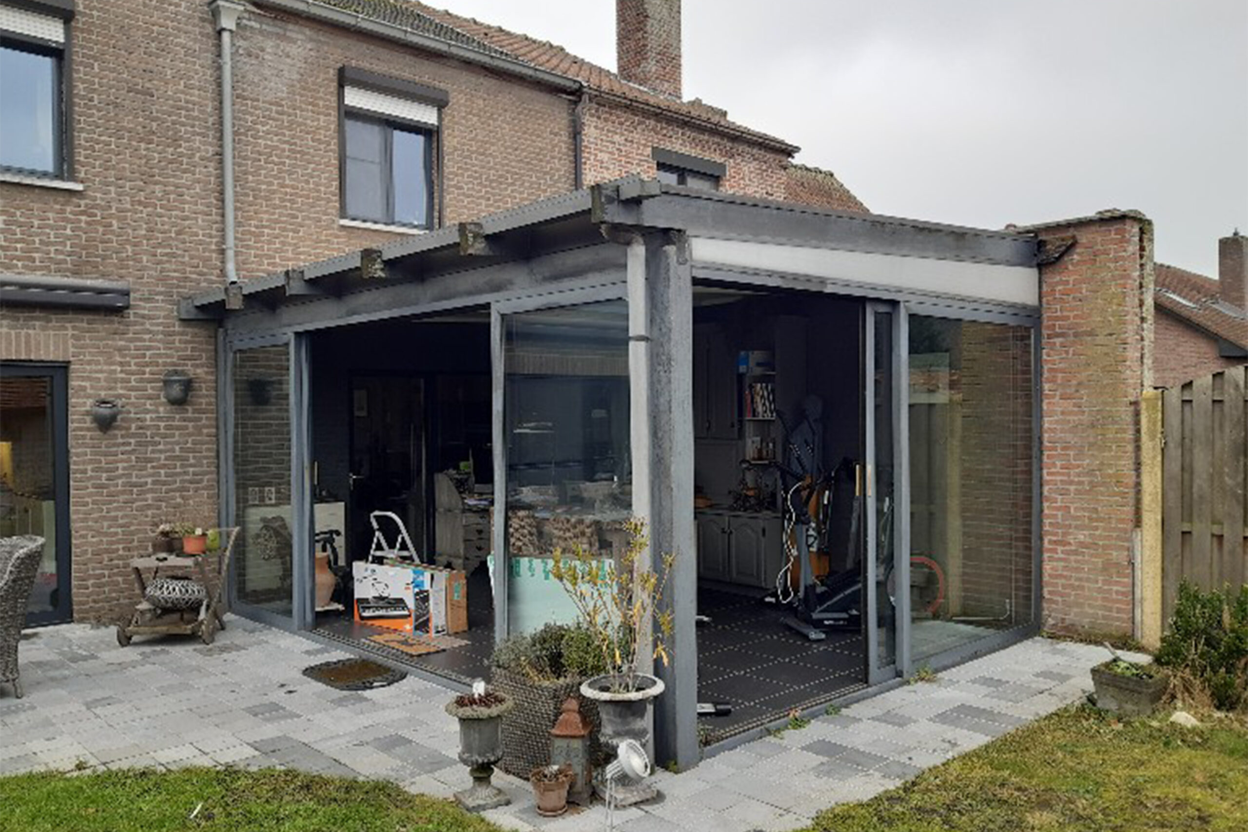 Veranda voor renovatie