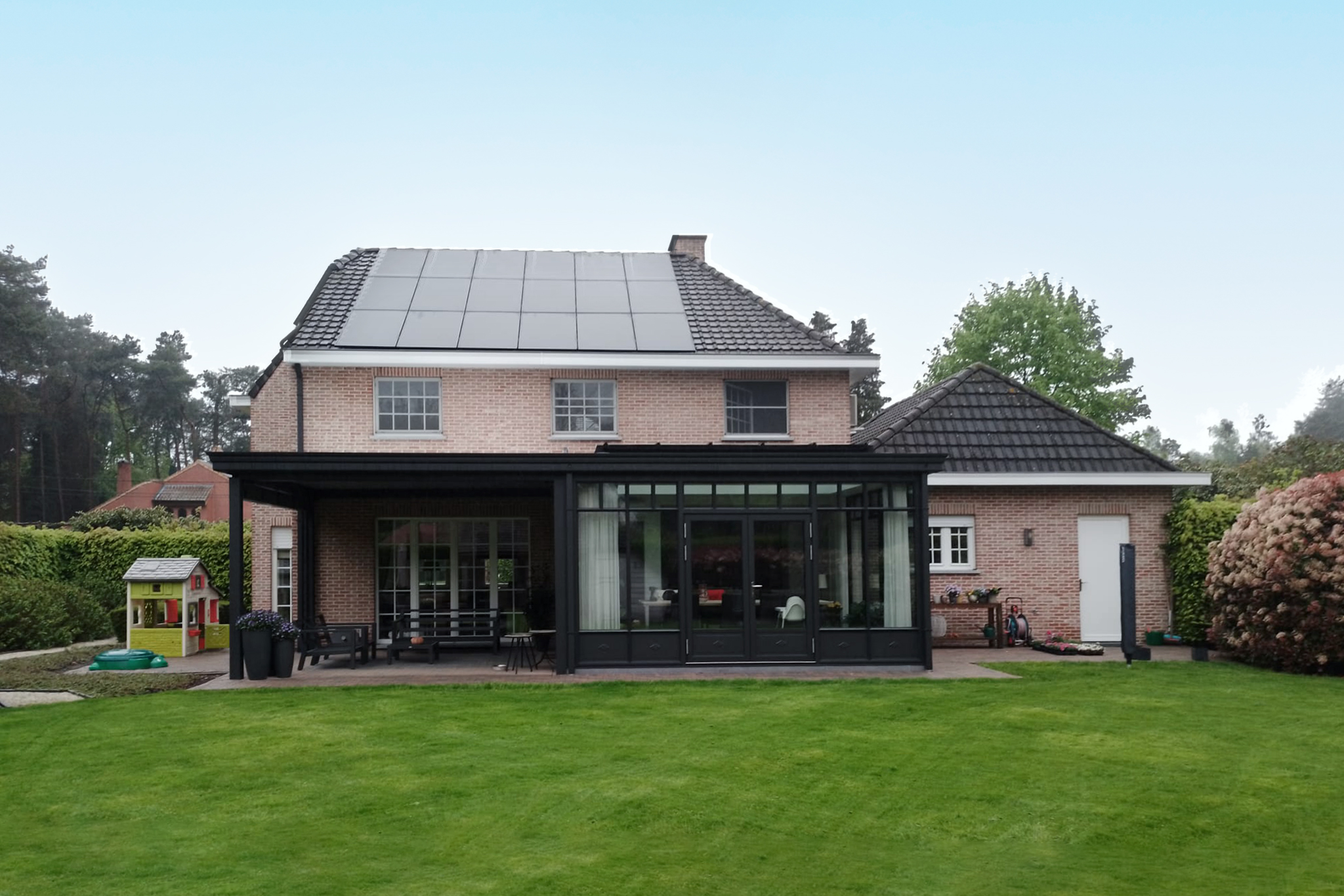 Veranda in Berlaar na de werken