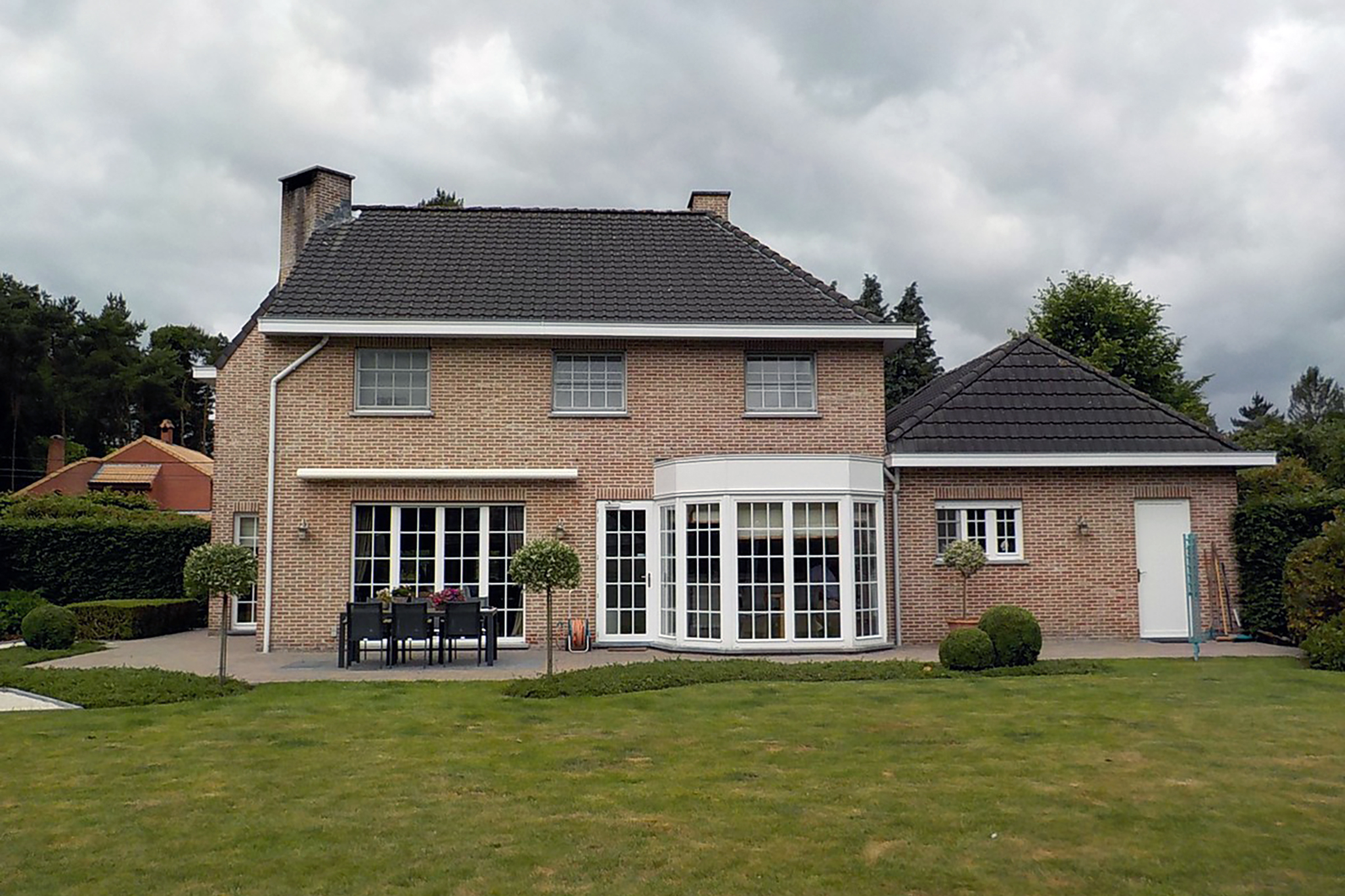 Veranda in Berlaar voor de werken